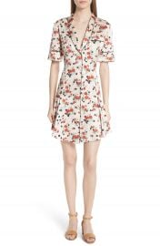 A L C  Ruthie Floral Print Stretch Silk Dress at Nordstrom