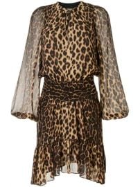 A L C  Sidney Leopard Print Silk Dress - Farfetch at Farfetch