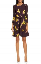 A L C  Stella Floral Print Silk Dress   Nordstrom at Nordstrom