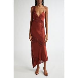 A.L.C. Stella Lace Asymmetric Satin Slipdress at Nordstrom