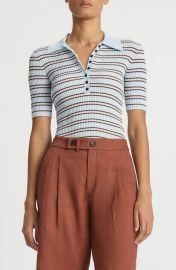 A.L.C. Sydney Stripe Polo Sweater at Nordstrom