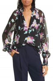 A L C  Venetia Floral Silk Blouse   Nordstrom at Nordstrom