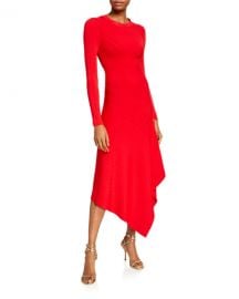 A L C  Viviana Asymmetrical Long-Sleeve Dress at Neiman Marcus