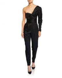 A L C  Walden Asymmetrical One-Shoulder Jumpsuit at Neiman Marcus