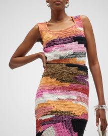 A L C Brayden Crochet Scoop Neck Tank at Neiman Marcus