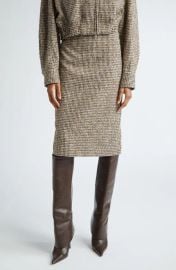 A L C Cara Straight Houndstooth Skirt at Nordstrom