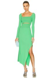 A L C Clara Asymmetrical Cutout Dress at Forward