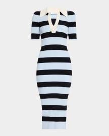 A L C Darcy Stripe Bodycon Midi Dress at Neiman Marcus