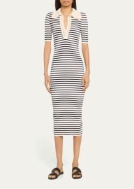 A L C Darcy Stripe Midi Sweater Dress at Bergdorf Goodman