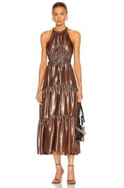 A L C Elara Dress in Chocolate at Forward