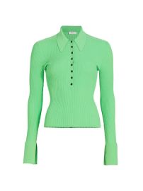 A L C Eleanor Ribbed Long Sleeve Top in Spring Bouquet at Saks Fifth Avenue