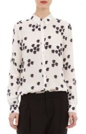 A L C Falling Iris Print Song Blouse at ALC