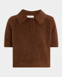 A L C Gio Short Sleeve Polo Sweater at Neiman Marcus