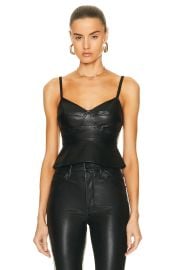 A L C Gweneth Vegan Leather Top at Forward