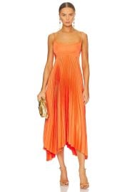 A L C Hollie Pleated Midi Dress at Revolve