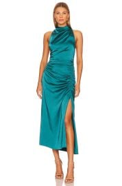 A L C Inez Dress in Emerald at Revolve