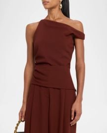 A L C Leia Draped Asymmetric Top at Neiman Marcus