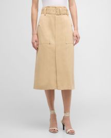 A L C Maia Cotton Utility Skirt at Neiman Marcus