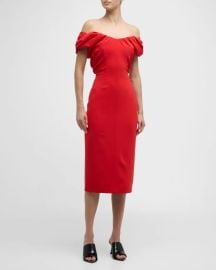 A L C Nora Dress in Poinciana at Neiman Marcus