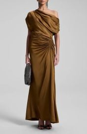 A L C Penny Ruched One Shoulder Satin Gown at Nordstrom Rack