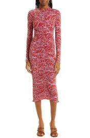 A.L.CAnsel Ruched Long Sleeve Body-Con Midi Dress at Nordstrom