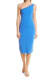 A.L.CColby One-Shoulder Sheath Dress in Blue Size X-Small at Nordstrom