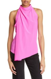 A.L.CErin Mock Neck Sleeveless Blouse at Nordstrom