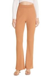 A.L.CLogan Ribbed Pants in Cashew Size Large at Nordstrom