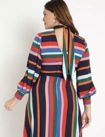 A Line Dress With Puff Sleeves by Eloquii at Eloquii