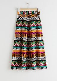 A-Line Graphic Cotton Skirt at & Other Stories