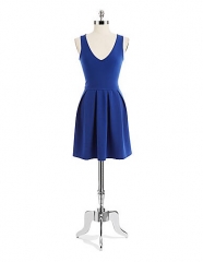 WornOnTV: Jess’s blue v-neck dress on New Girl | Zooey Deschanel ...