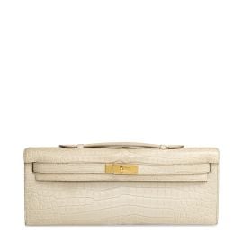 A MATTE B201TON POROSUS CROCODILE KELLY CUT WITH GOLD HARDWARE HERM200S 2020 Christies at Christies