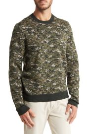 A.P.CMens Clément Camoflauge Wool Crewneck Sweater at Nordstrom