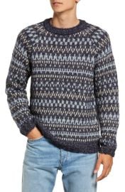 A.P.CPull Leonhard Fair Isle Wool Blend Crewneck Sweater at Nordstrom