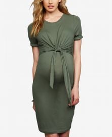 A Pea in the Pod Maternity Tie-Front Dress at Macys