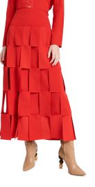 A.W.A.K.EMODE Multi Rectangle Double-Layered Skirt at Shopbop