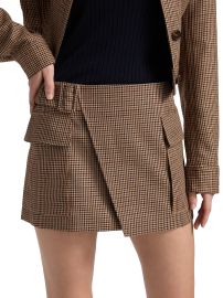 A.l.c. Plaid Wool Wrap Miniskirt at Saks Fifth Avenue