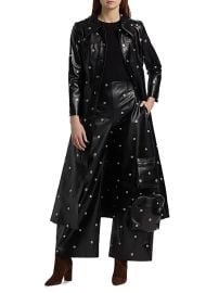 A.w.a.k.e. Mode Snap Studded Faux Leather Coat at Saks Fifth Avenue