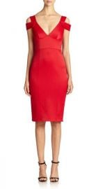 ABS Cold shoulder dress at Saks Fifth Avenue