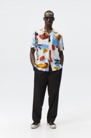 ABSTRACT PRINT SHIRT - Blue   United States at Zara