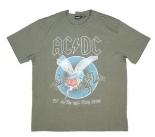 AC DC Cotton On Loose Fit Music Fly Graphic T-Shirt Military Short Sleeve Men XL eBay at eBay