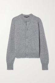 ACNE STUDIOS Appliqud wool cardigan NET-A-PORTER at Net a Porter