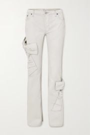 ACNE STUDIOS Bow-detailed flared jeans NET-A-PORTER at Net a Porter