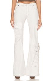 ACNE STUDIOS Bow-detailed flared jeans at Forward