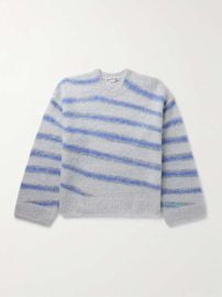 ACNE STUDIOS Kwatta Striped Brushed-Knit Sweater for Men MR PORTER at Mr Porter