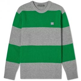 ACNE STUDIOS NIMAH BLOCK STRIPE CREW KNIT at Acne Studios