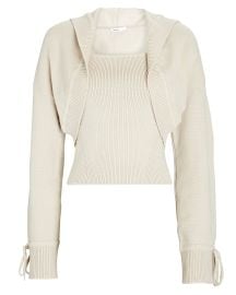 ADEAM Rib Knit Shrug Set at Intermix