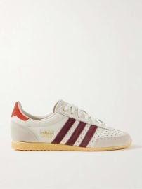 ADIDAS ORIGINALS Japan suede-trimmed leather sneakers at Net a Porter