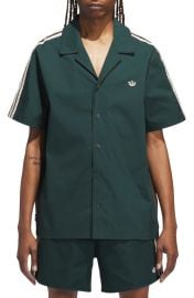 ADIDAS ORIGINALS X CLOT BY EDISON CHEN Colorblock Stretch Cotton & Nylon Camp Shirt at Nordstrom
