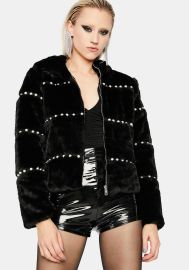 ADMIRED BLISS PEARL HOODED JACKET at Dolls Kill